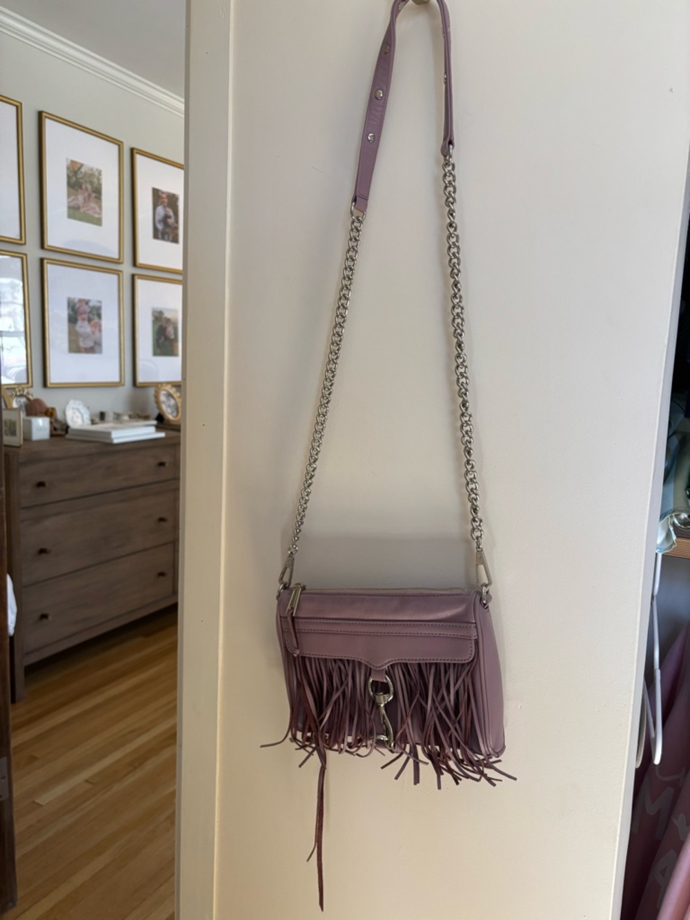 Rebecca Minkoff Lavender Fringe Crossbody - Lilac